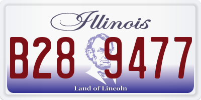 IL license plate B289477