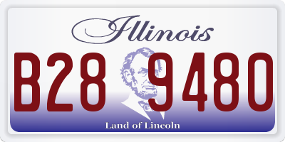 IL license plate B289480