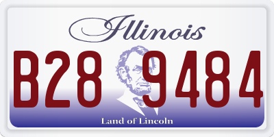 IL license plate B289484