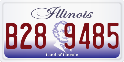 IL license plate B289485