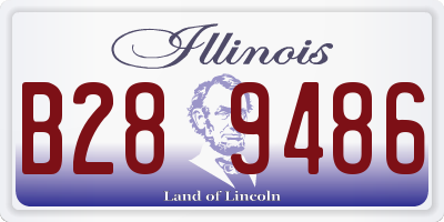 IL license plate B289486