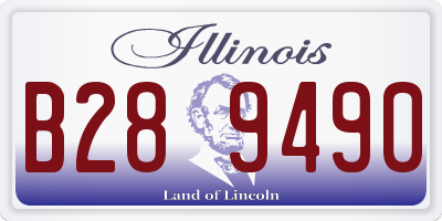 IL license plate B289490