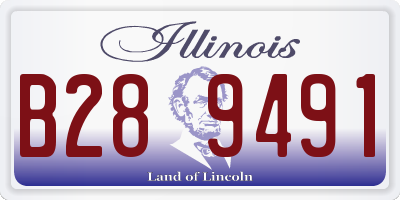 IL license plate B289491