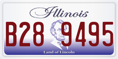 IL license plate B289495