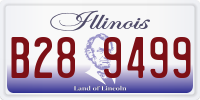IL license plate B289499
