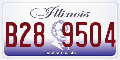 IL license plate B289504