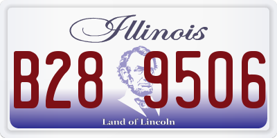 IL license plate B289506