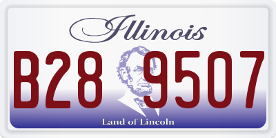 IL license plate B289507