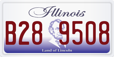 IL license plate B289508