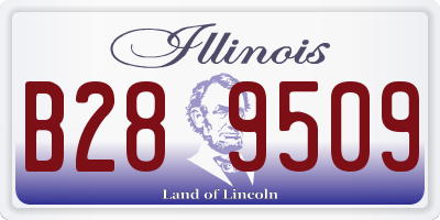 IL license plate B289509