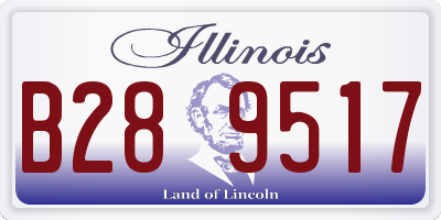 IL license plate B289517