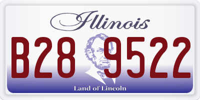 IL license plate B289522