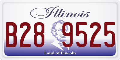 IL license plate B289525