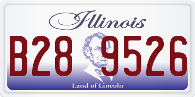 IL license plate B289526
