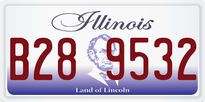 IL license plate B289532