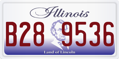 IL license plate B289536