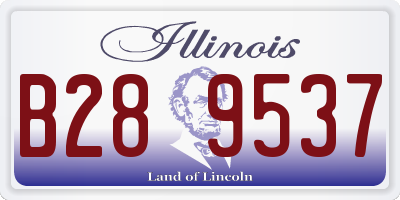 IL license plate B289537