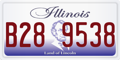 IL license plate B289538