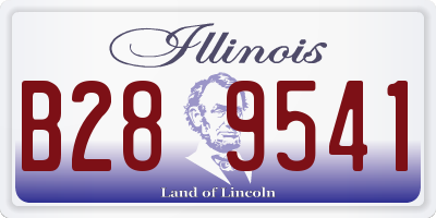 IL license plate B289541