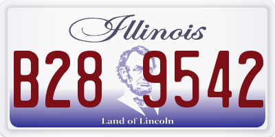 IL license plate B289542