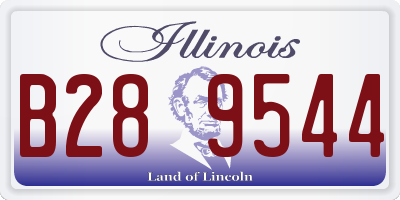 IL license plate B289544
