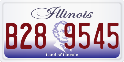 IL license plate B289545