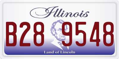 IL license plate B289548