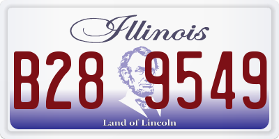 IL license plate B289549