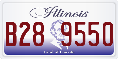 IL license plate B289550