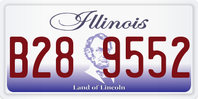 IL license plate B289552