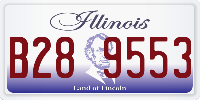 IL license plate B289553