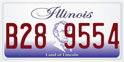 IL license plate B289554