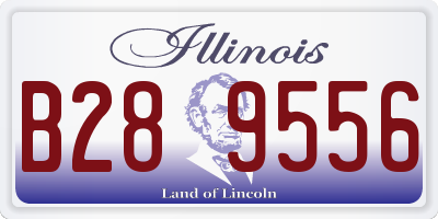 IL license plate B289556