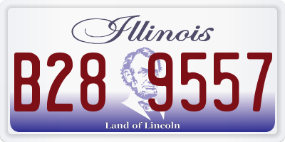 IL license plate B289557