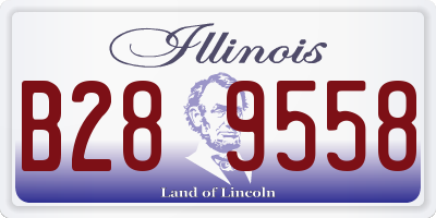 IL license plate B289558