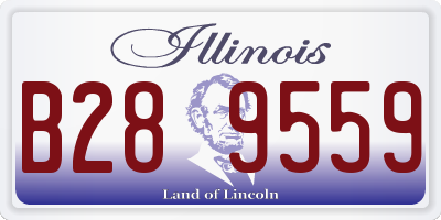 IL license plate B289559