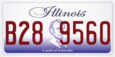 IL license plate B289560