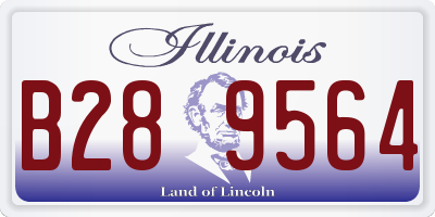 IL license plate B289564