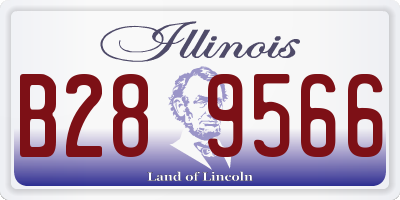 IL license plate B289566