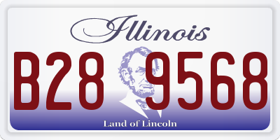IL license plate B289568