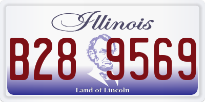 IL license plate B289569