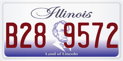 IL license plate B289572