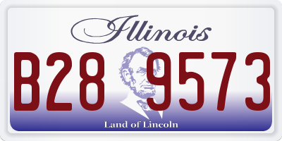 IL license plate B289573