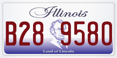 IL license plate B289580