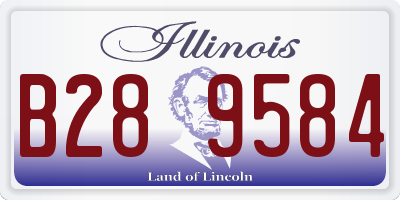 IL license plate B289584