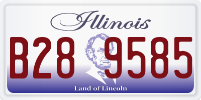 IL license plate B289585