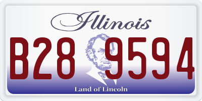 IL license plate B289594