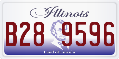 IL license plate B289596