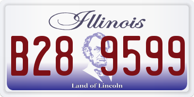 IL license plate B289599
