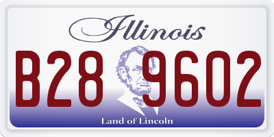 IL license plate B289602
